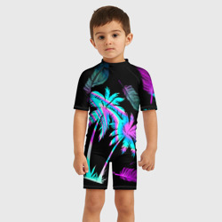 Детский купальный костюм 3D Неоновое лето - фото 2