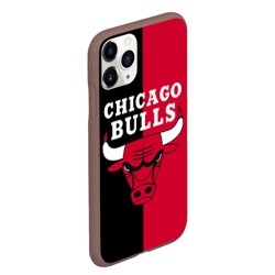 Чехол для iPhone 11 Pro Max матовый Чикаго Буллз - фото 2