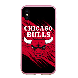 Чехол для iPhone XS Max матовый Чикаго Буллз