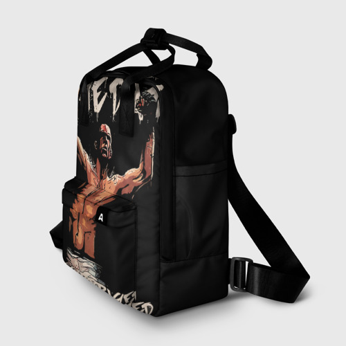 Женский рюкзак 3D с принтом Нейт Диас, фото на моделе #1