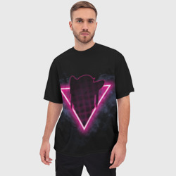 Мужская футболка oversize 3D Zero Two Neon - фото 2