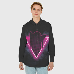 Мужская рубашка oversize 3D Zero Two Neon - фото 2