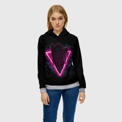Женская толстовка 3D Zero Two Neon - фото 2