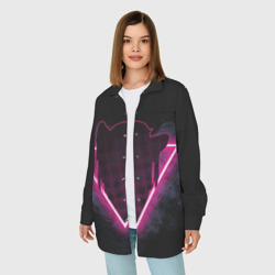 Женская рубашка oversize 3D Zero Two Neon - фото 2