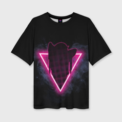 Женская футболка oversize 3D Zero Two Neon