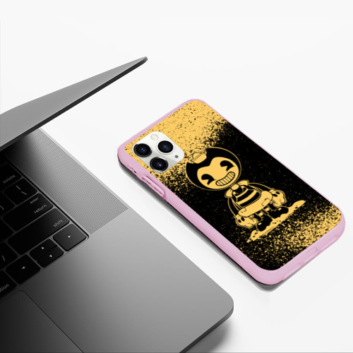 Чехол для iPhone 11 Pro Max матовый Bendy And The Ink Machine, цвет розовый - фото 5