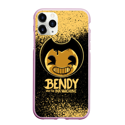 Чехол для iPhone 11 Pro Max матовый Bendy And The Ink Machine, цвет розовый