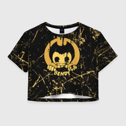 Женская футболка Crop-top 3D Bendy And The Ink Machine