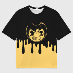 Женская футболка oversize 3D Bendy And The Ink Machine