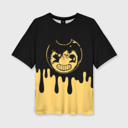 Женская футболка oversize 3D Bendy And The Ink Machine