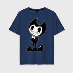 Женская футболка хлопок Oversize Bendy And The Ink Machine