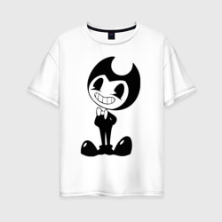 Женская футболка хлопок Oversize Bendy And The Ink Machine