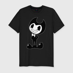 Мужская футболка хлопок Slim Bendy And The Ink Machine