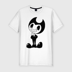 Мужская футболка хлопок Slim Bendy And The Ink Machine