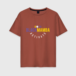 Женская футболка хлопок Oversize Black Mamba