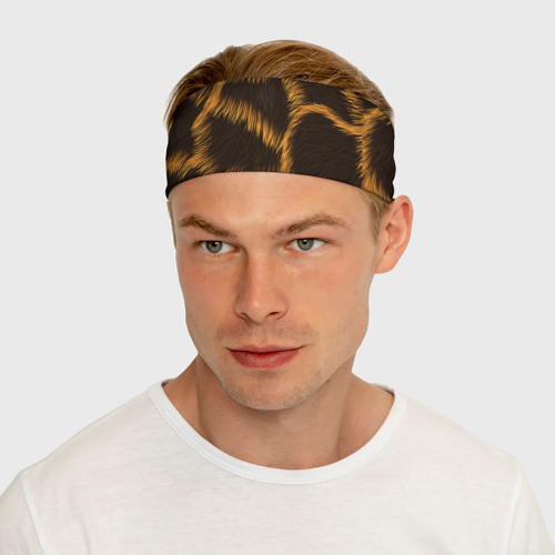 Повязка на голову 3D Леопард, цвет 3D печать - фото 5