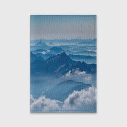 Обложка для паспорта матовая кожа Горы