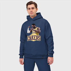 Мужской костюм oversize хлопок LeBron - Lakers - фото 2