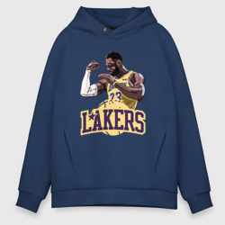 Мужское худи Oversize хлопок LeBron - Lakers