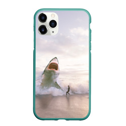 Чехол для iPhone 11 Pro Max матовый Мегалодон