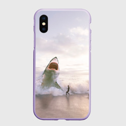 Чехол для iPhone XS Max матовый Мегалодон