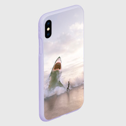 Чехол для iPhone XS Max матовый Мегалодон - фото 2
