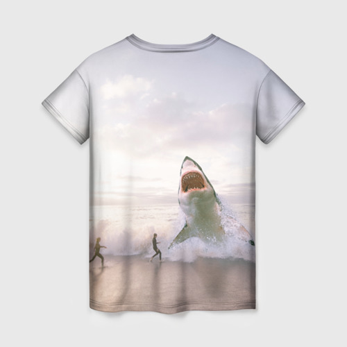 Женская футболка 3D Мегалодон, цвет 3D печать - фото 2