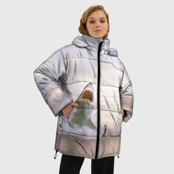 Женская зимняя куртка Oversize Мегалодон - фото 2