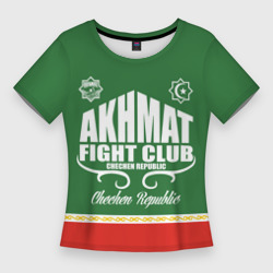 Женская футболка 3D Slim Fight club Akhmat