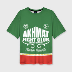 Женская футболка oversize 3D Fight club Akhmat