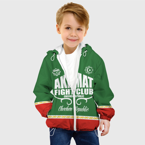 Детская куртка 3D Fight club Akhmat, цвет белый - фото 3