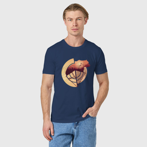 Мужская футболка хлопок Абстрактный медведь - фото 3