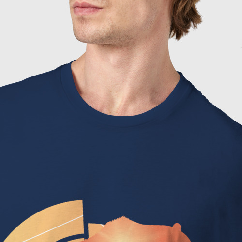 Мужская футболка хлопок Абстрактный медведь - фото 6