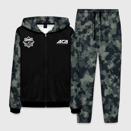 Мужской 3D костюм с принтом Fight Club ACA, вид спереди #2