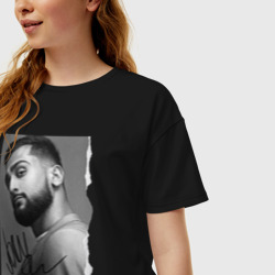 Женская футболка хлопок Oversize Jony - фото 2