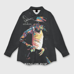 Мужская рубашка oversize 3D Michael Jackson с Автографом