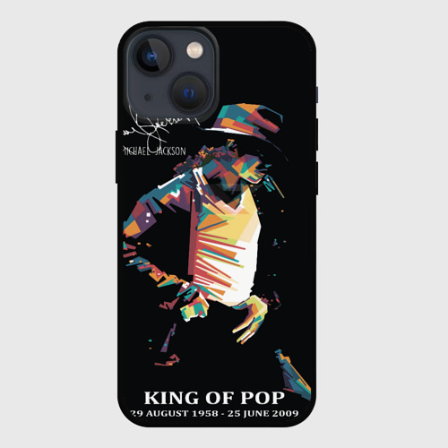 Чехол для iPhone 13 mini Michael Jackson с Автографом