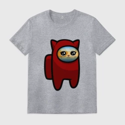 Мужская футболка хлопок Among us Cat