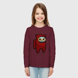 Детский лонгслив хлопок Among us Cat - фото 2