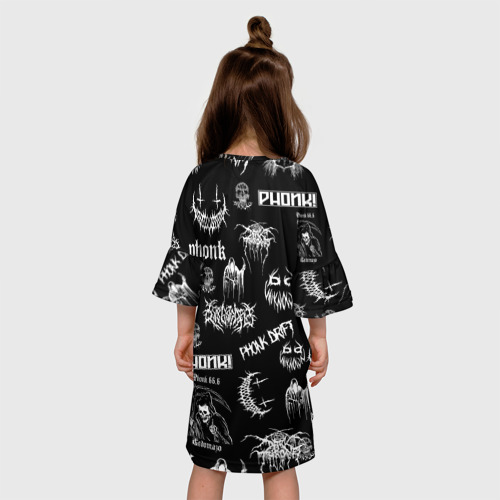 Детское платье 3D Phonk, цвет 3D печать - фото 5
