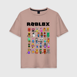 Женская футболка хлопок Oversize Roblox Piggy