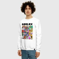 Мужской свитшот хлопок Roblox Piggy - фото 2