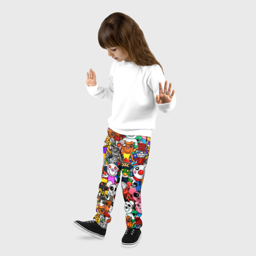 Детские брюки 3D Roblox Piggy, цвет 3D печать - фото 3