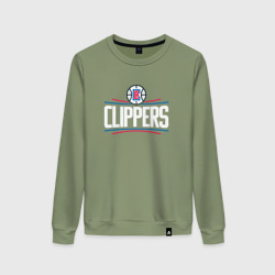 Женский свитшот хлопок Los Angeles Clippers