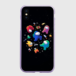 Чехол для iPhone XS Max матовый Among Us