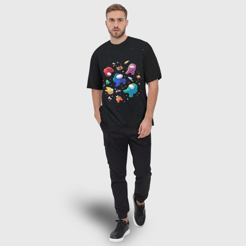 Мужская футболка oversize 3D Among Us, цвет 3D печать - фото 5