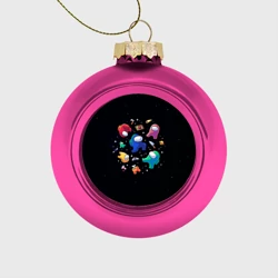 Ёлочный шар стеклянный/пластиковый Among Us