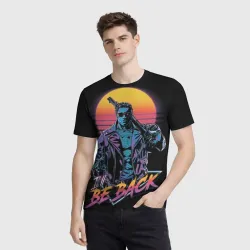 Мужская футболка 3D I will be back - Terminator - фото 2