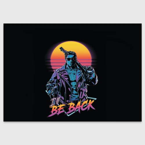Поздравительная открытка I will be back - Terminator