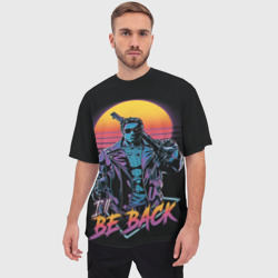 Мужская футболка oversize 3D I will be back - Terminator - фото 2